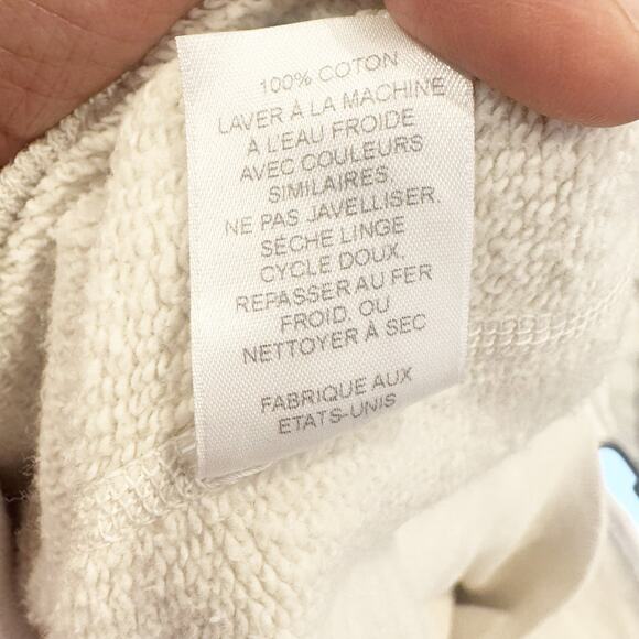 Nili Lotan Good Morning LA Pullover Sweatshirts Long Sleeve Cream Size S NWOT - Picture 7 of 10